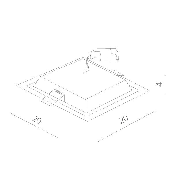 Встраиваемый светильник Arte Lamp A4018PL-1WH