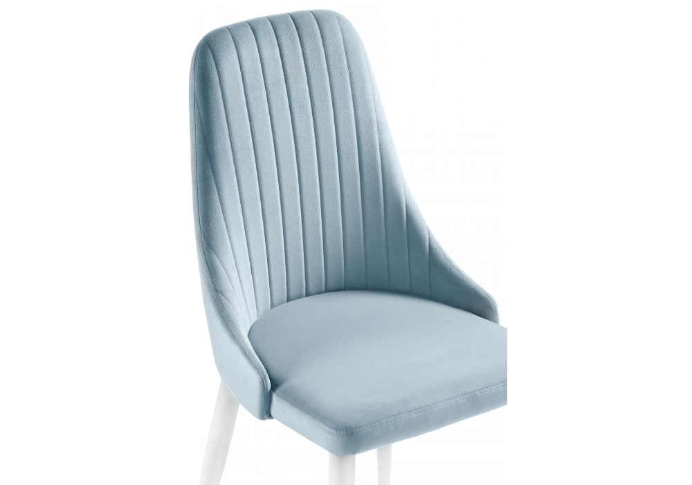 Стул Woodville Kora light blue / white 15095