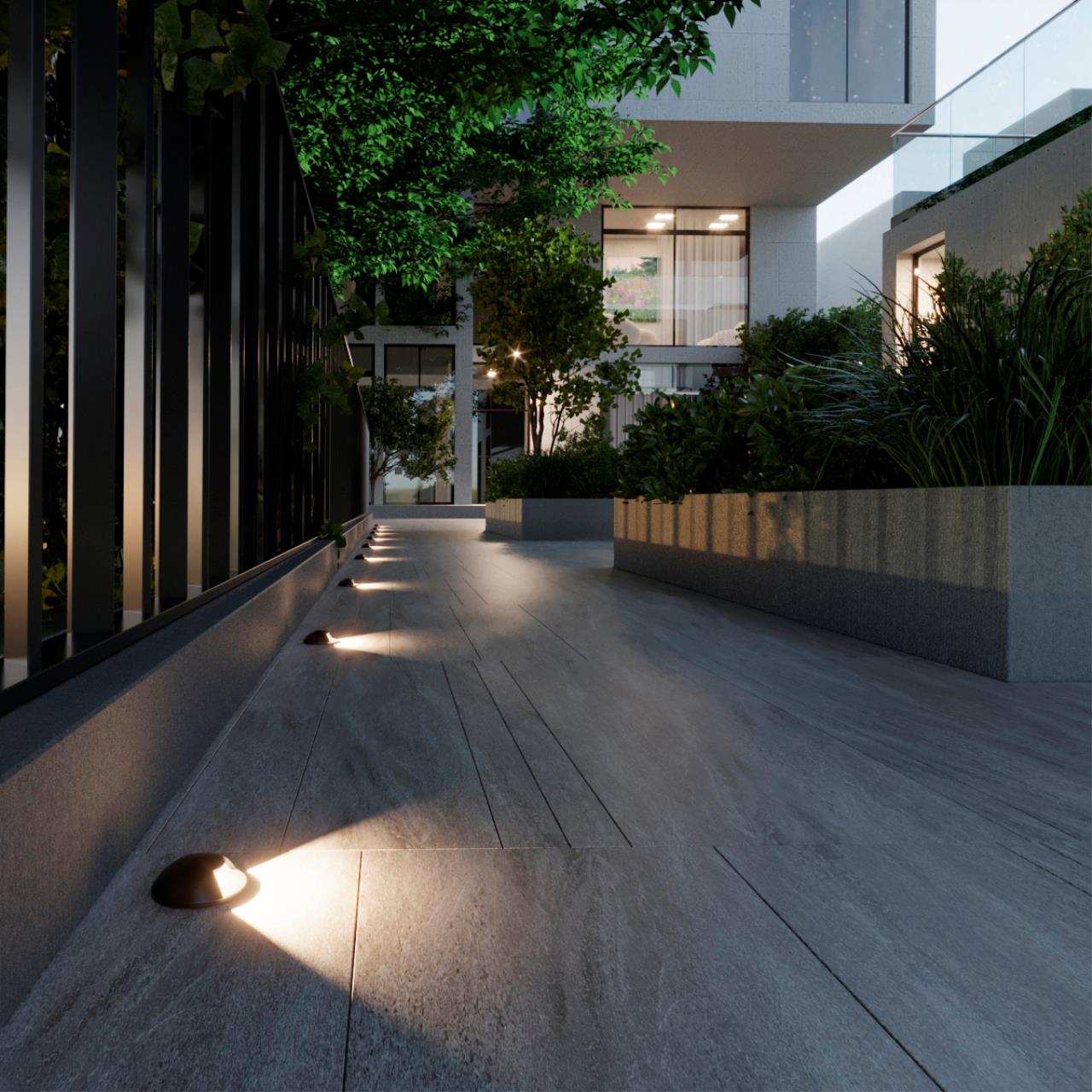 Встраиваемый грунтовый светильник Odeon Light 6662/1GL