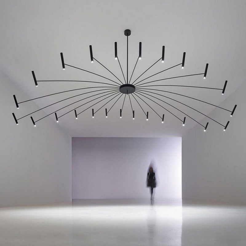 Люстра POP P40 Chandelier 24 lamps D130 Mod.A White by ImperiumLoft