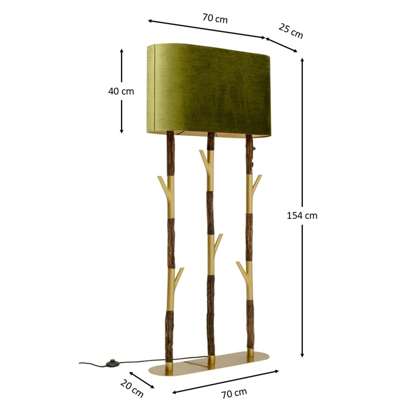 Светильник напольный Twig 154cm KARE 57567