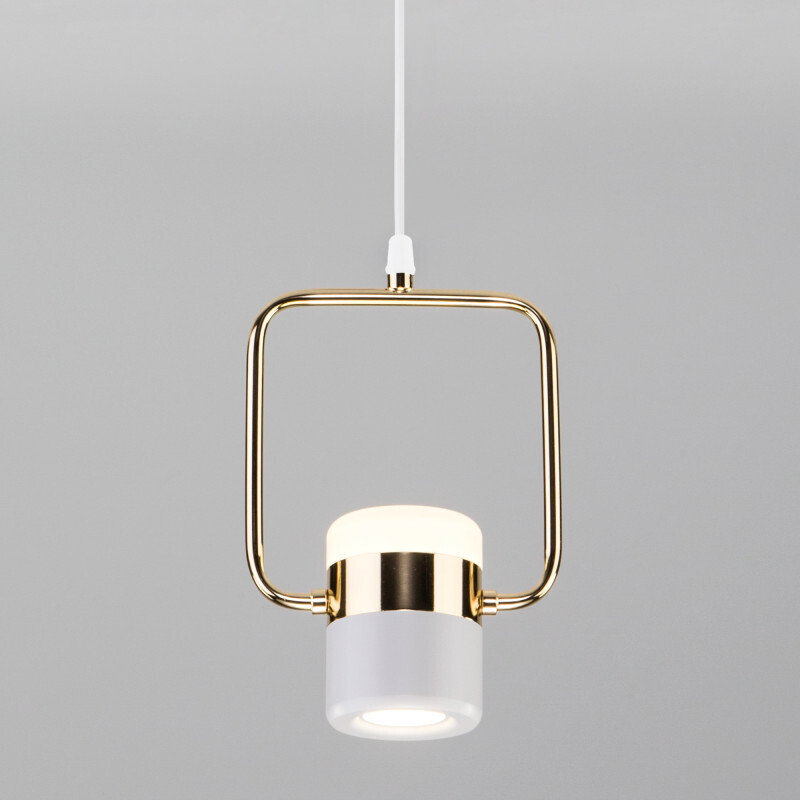 Подвесной светильник Eurosvet 50165/1 LED золото/белый