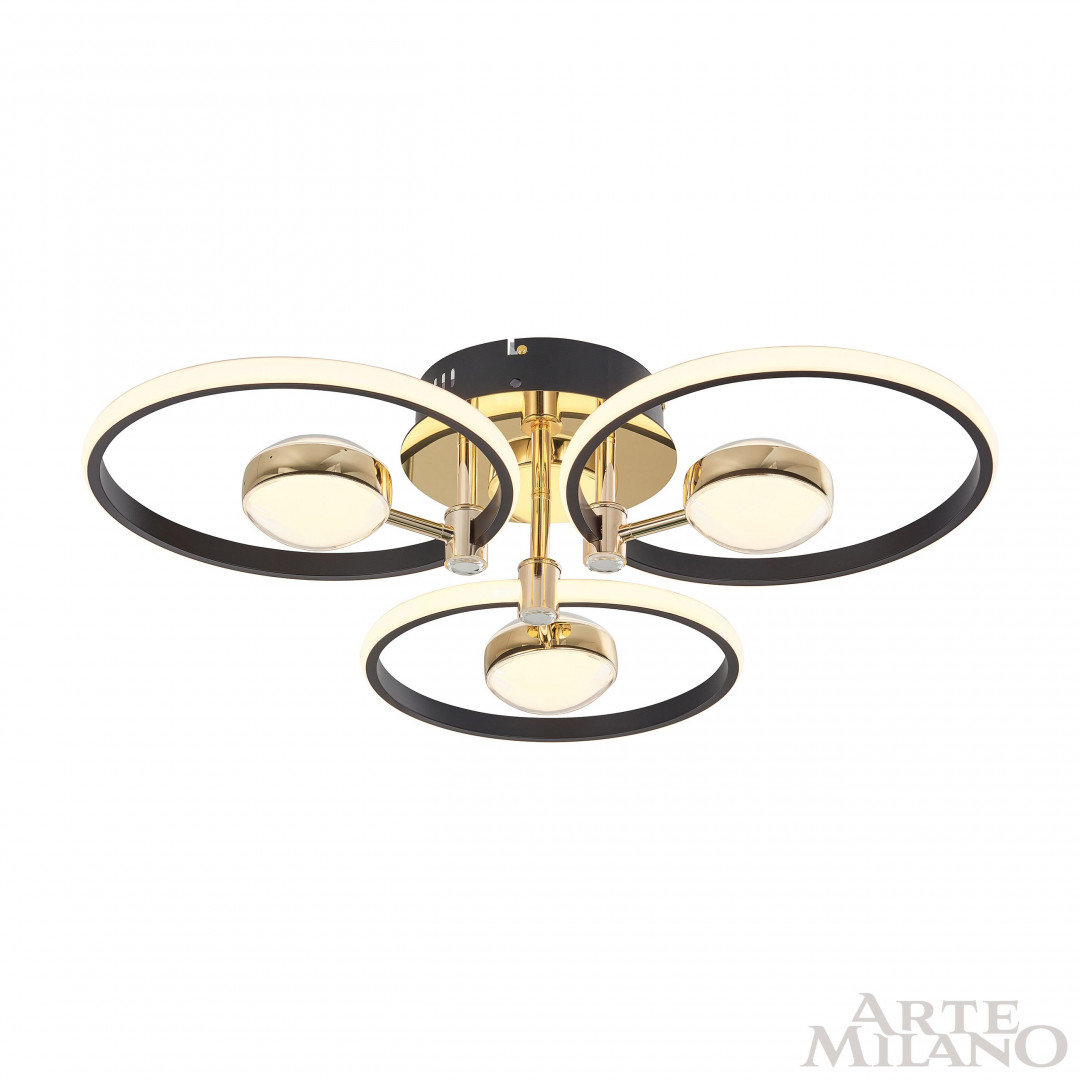 Светильник светодиодный 276140/3+3 BK/GD Arte Milano