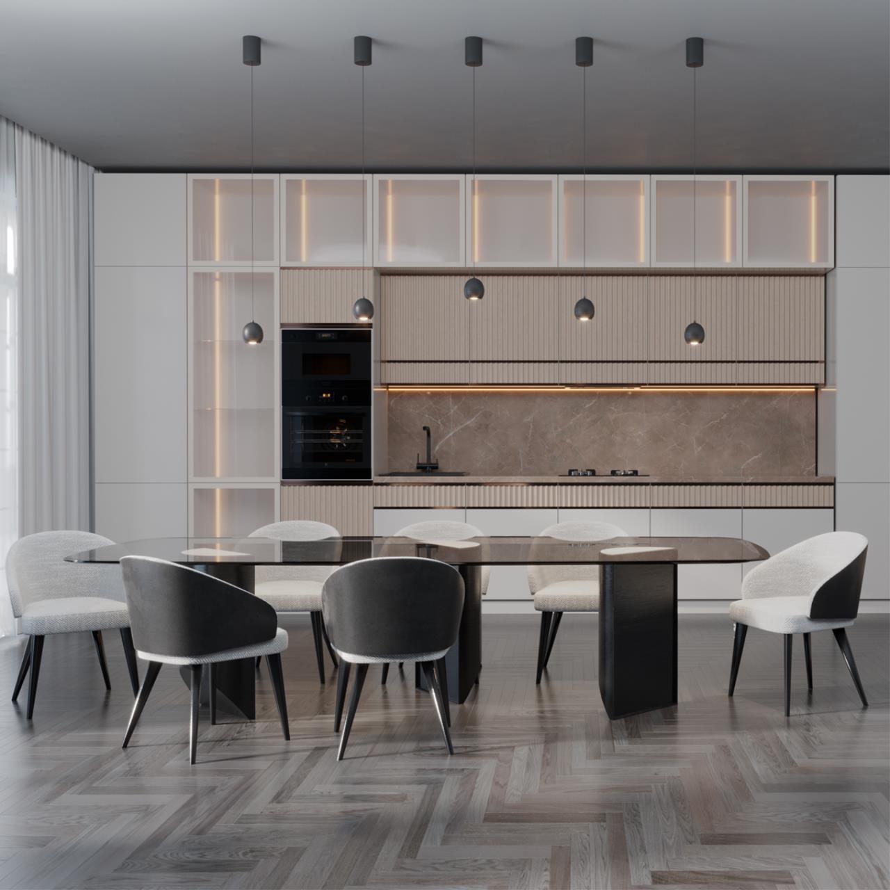 Светильник подвесной светодиодный с механизмом регулировки высоты, длина провода 2м Novotech 359342