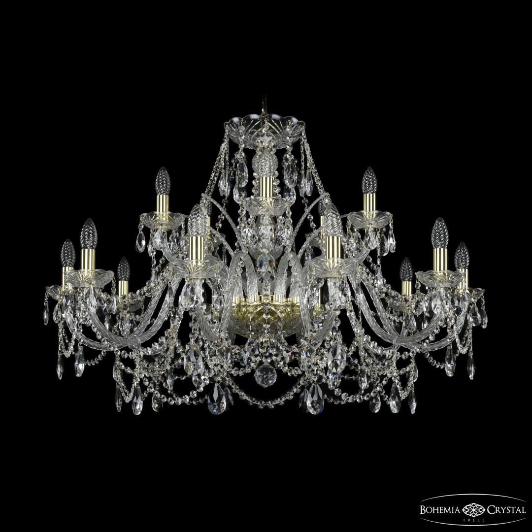 Люстра хрустальная 1411/10+5/360 G