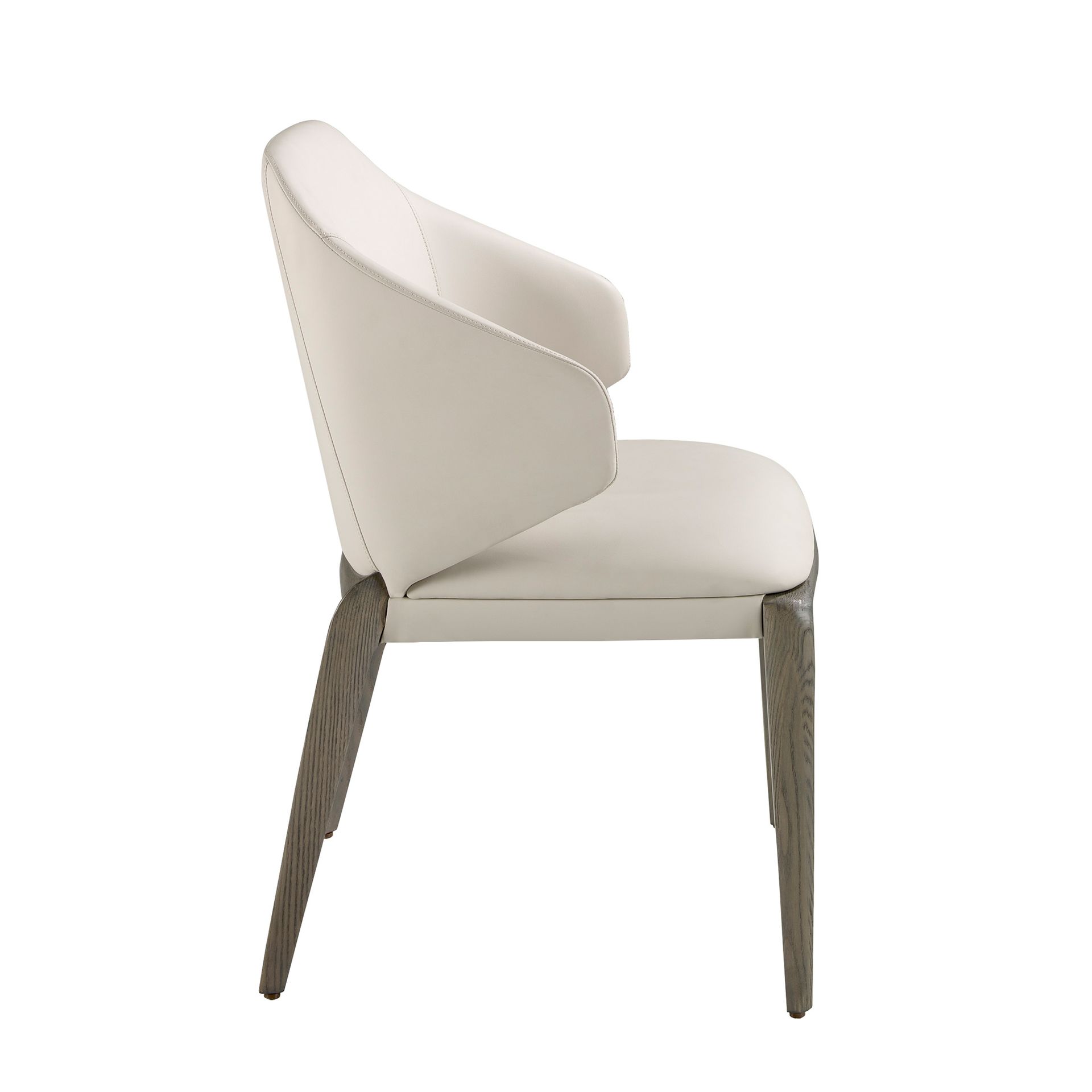 Стул 5123/ACH23016 из экокожи кремового цвета Angel Cerda