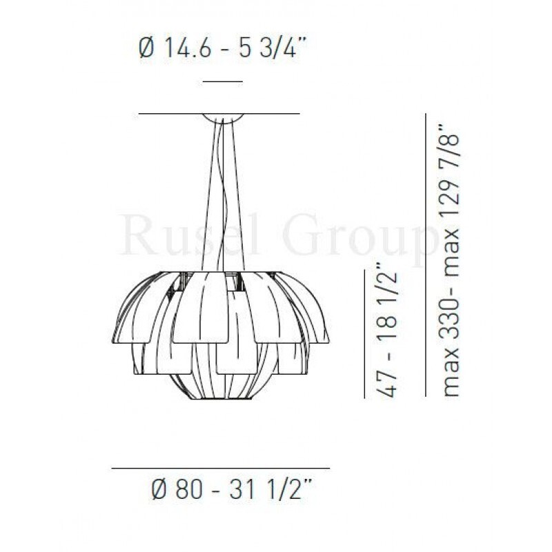 Подвесной светильник AXO LIGHT PLUMAGE SP 080