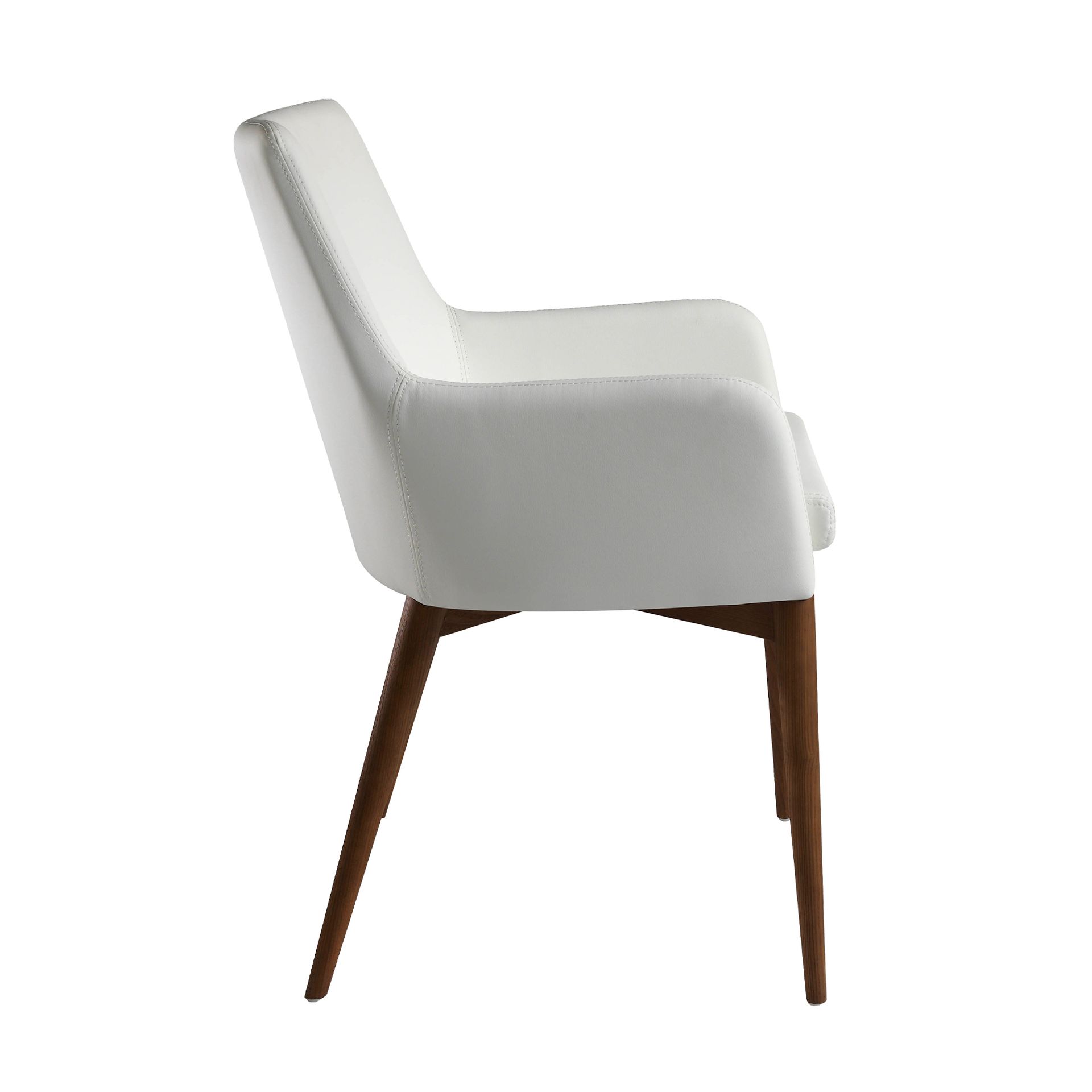 Белый стул из экокожи модель 4006 Angel Cerda