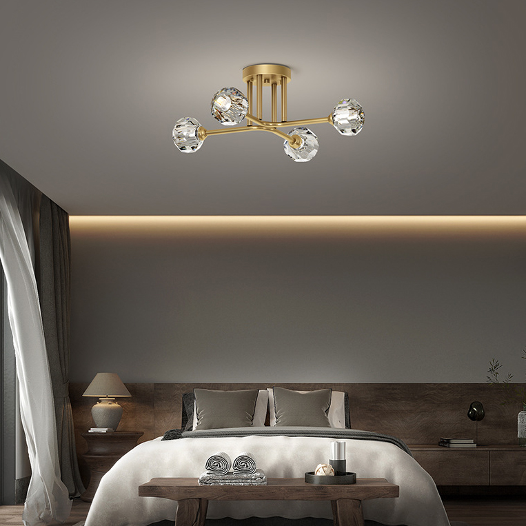 Потолочная люстра RH CH L8 Brass by ImperiumLoft