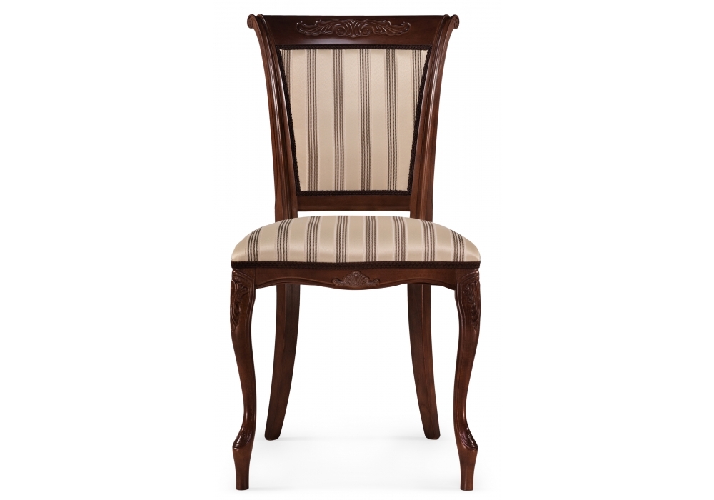 Стул деревянный Woodville Амбертин орех / агата полоса серая 505473