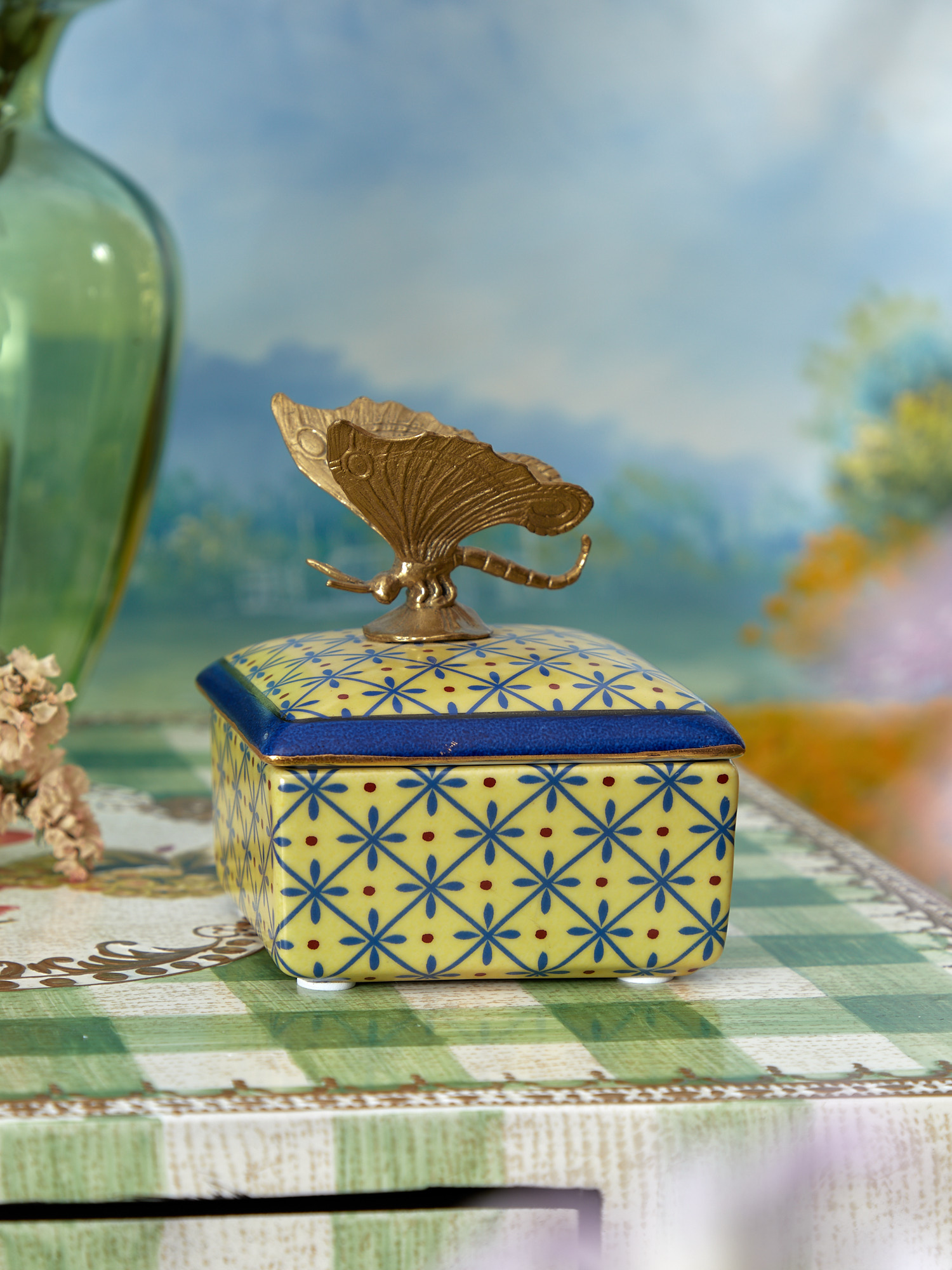 Шкатулка с бабочкой Glasar B100/HY2204