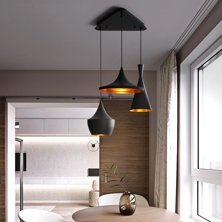 Основание на потолок Beat black trio round pendant system by ImperiumLoft