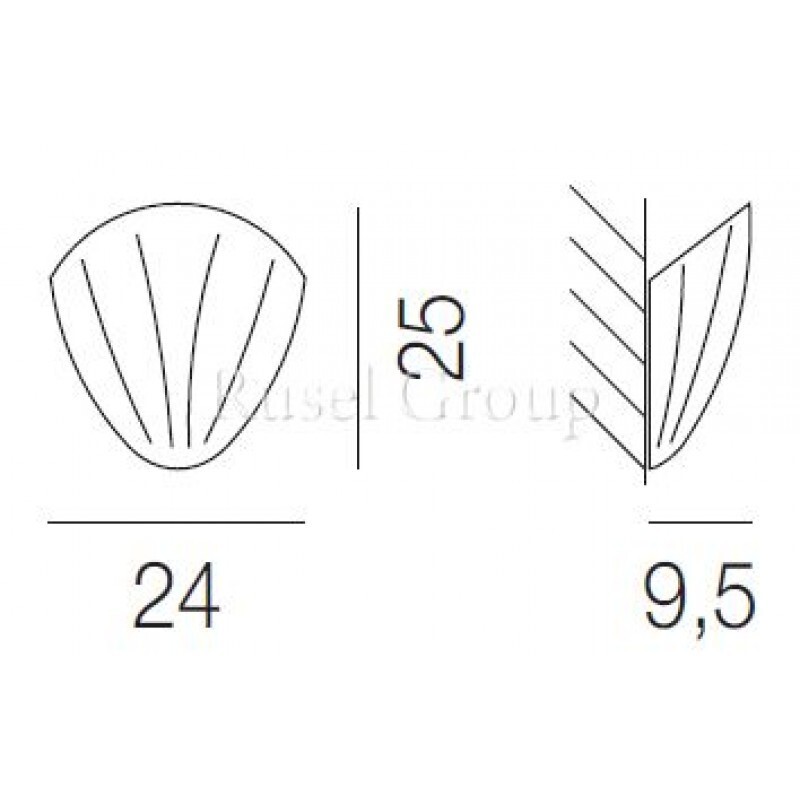 Настенный светильник Vistosi MAREA AP 24