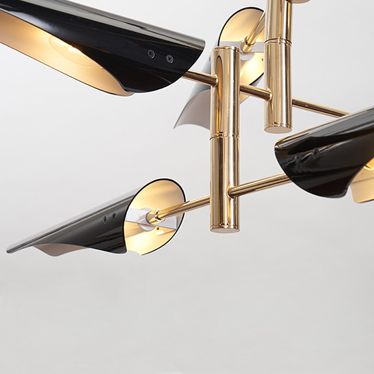 Подвесная люстра BEAM 6 Белый by ImperiumLoft