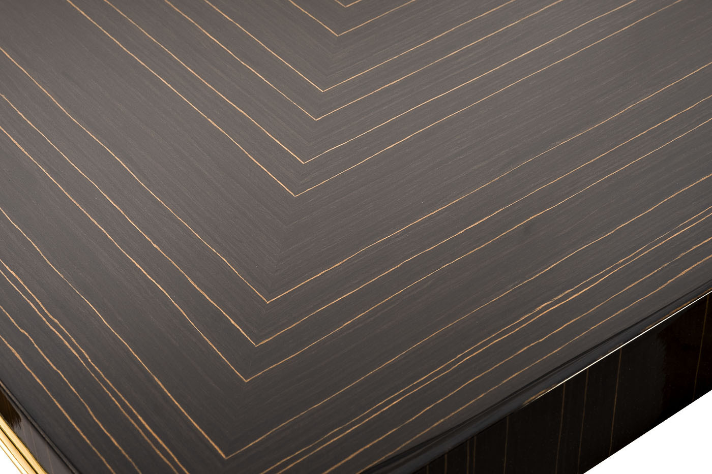 Стол обеденный Golden Prism коричневый/золото Garda Decor 84HB-DT319T