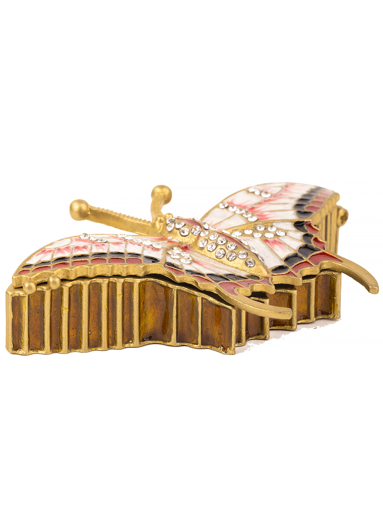 Шкатулка для драгоценностей со стразами Бабочка Glasar 39-085