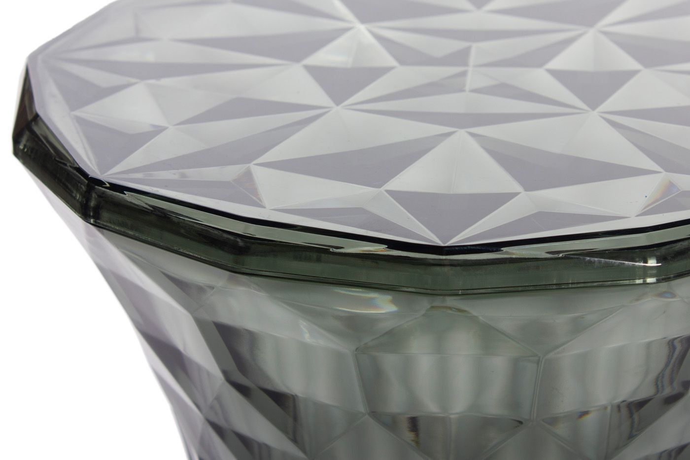 Стул-пуф Stone прозрачный серый Bradex Home FR 0055