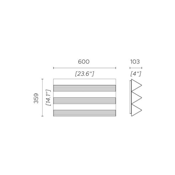Настенный светильник Contardi Stick Trio copper ACAM.004514