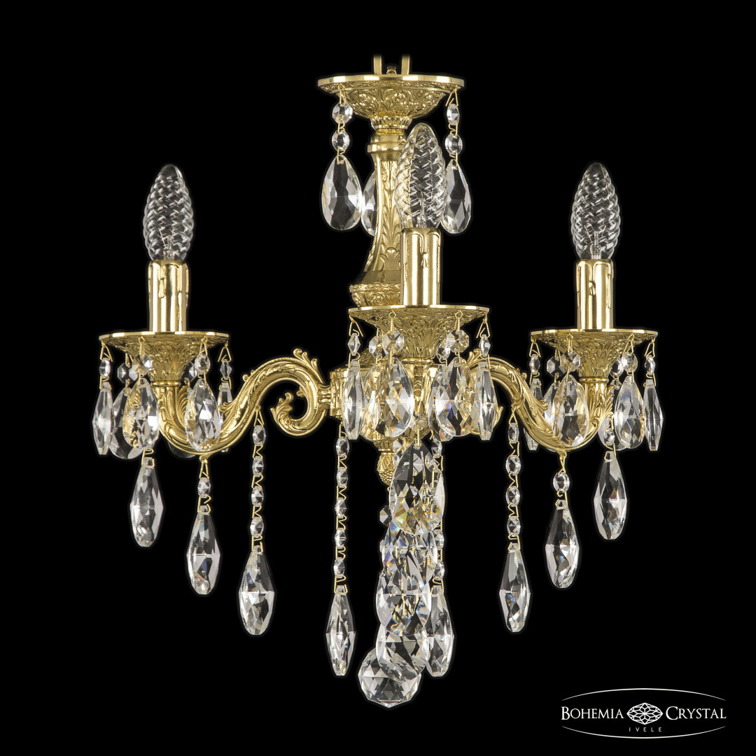 Люстра бронзовая с хрусталём 71101/3/125 B G