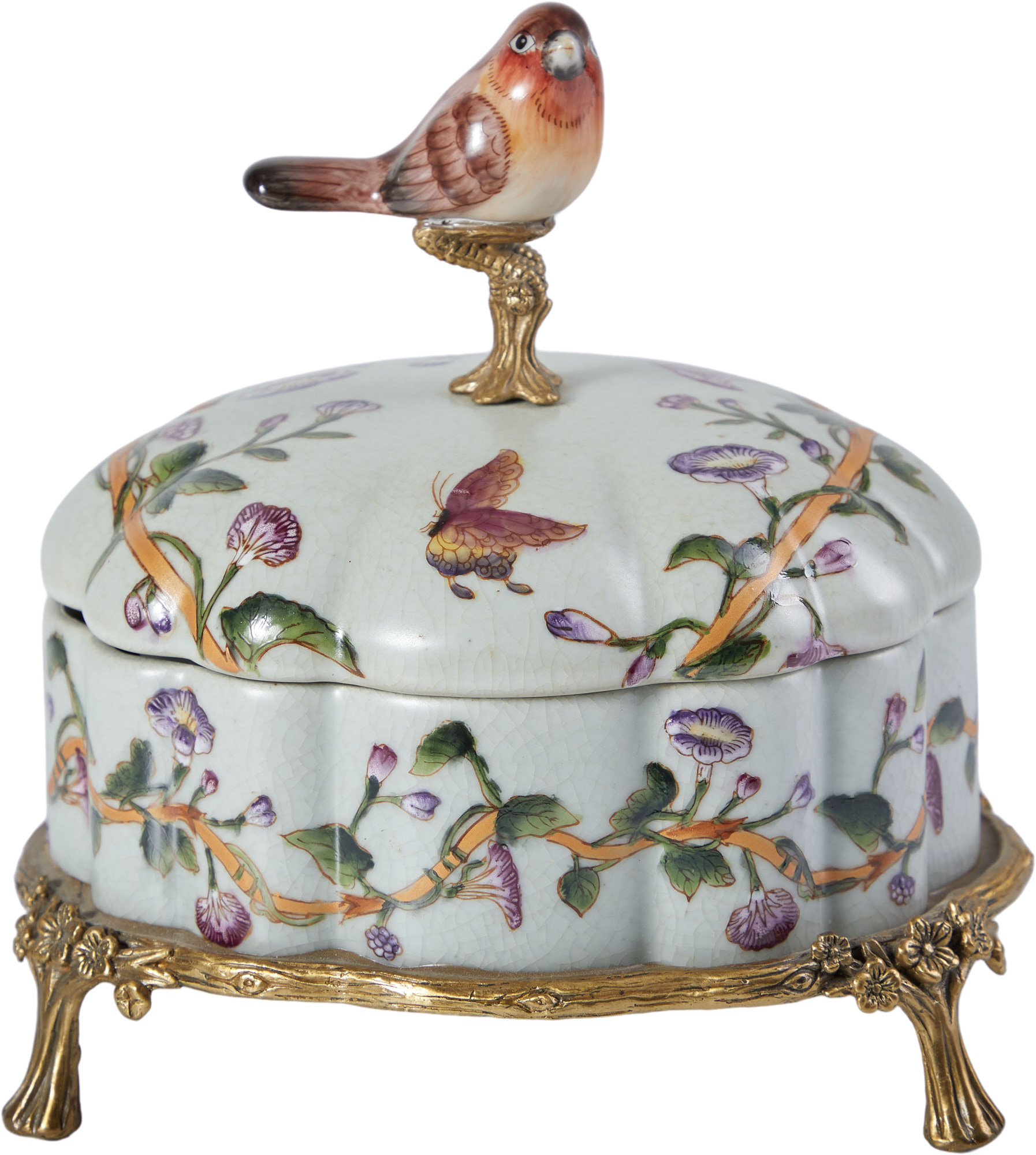 Шкатулка с птичкой Glasar B1344C/HLD0372