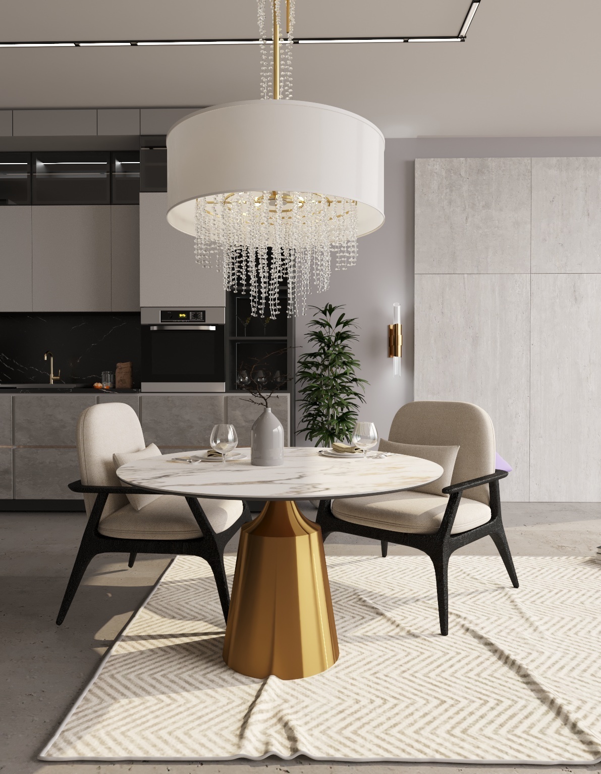 Люстра Milosh tendence 0865CL-5GD