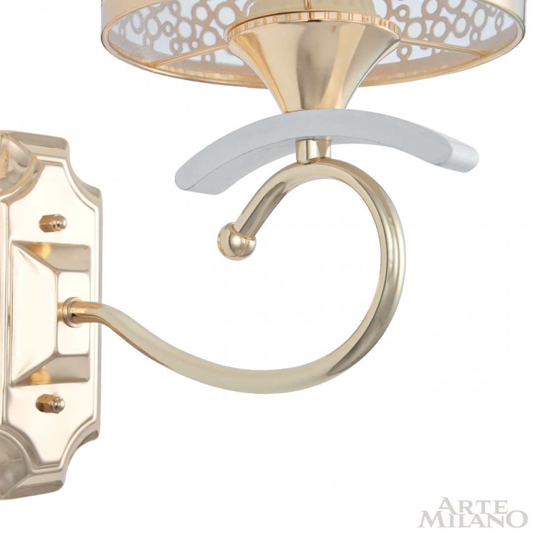 Бра с плафоном 309787/1W Wh/Gd Arte Milano