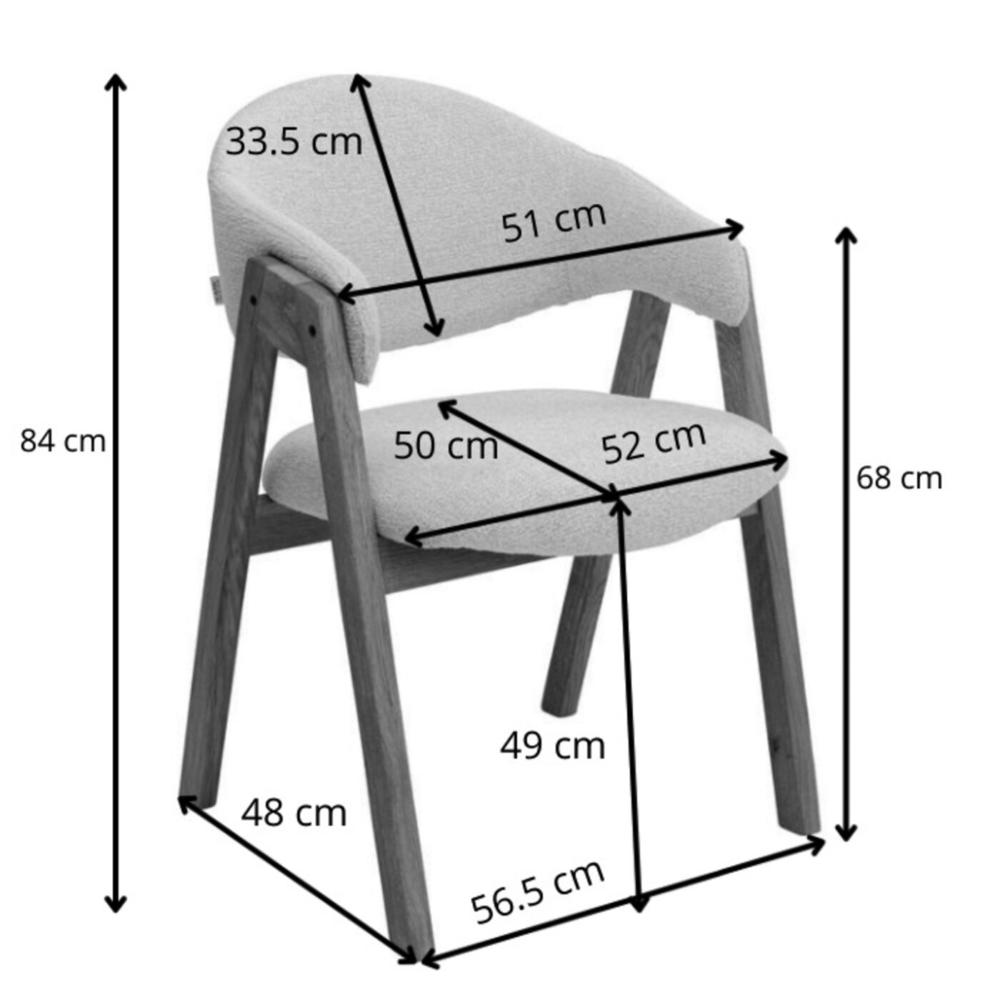 Стул с подлокотниками Julius KARE 70743