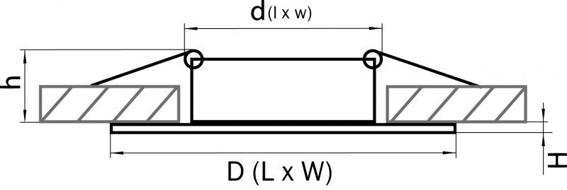 Встраиваемый светильник Lightstar 011008