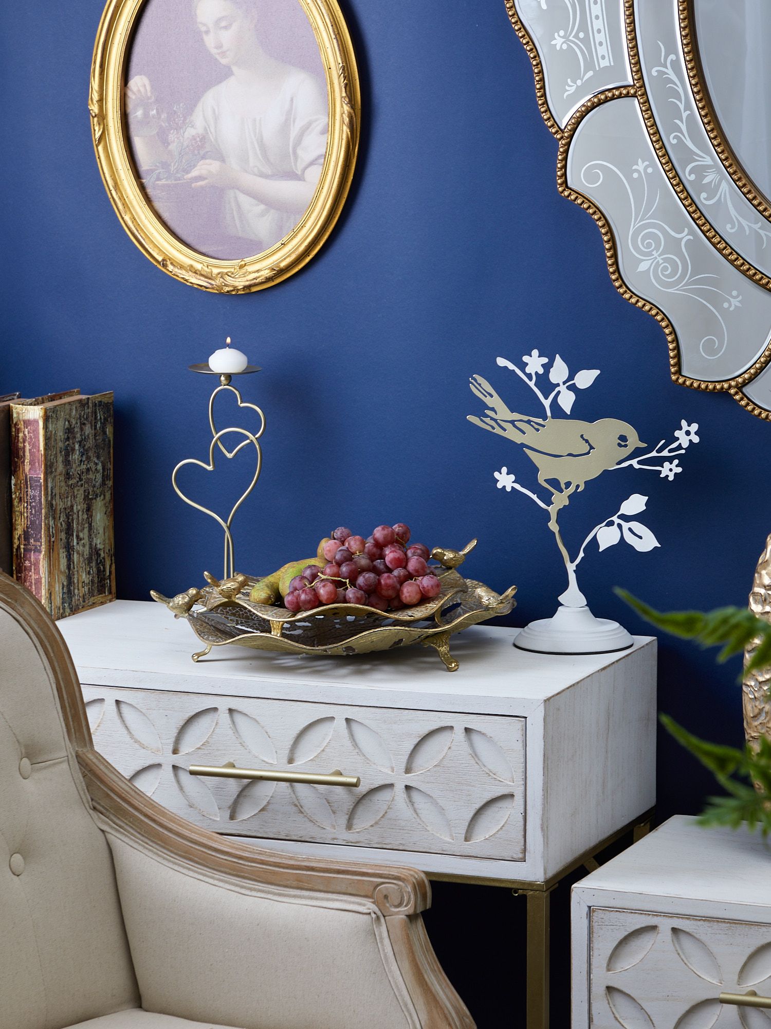 Блюдо с птичками Glasar 57-376/1