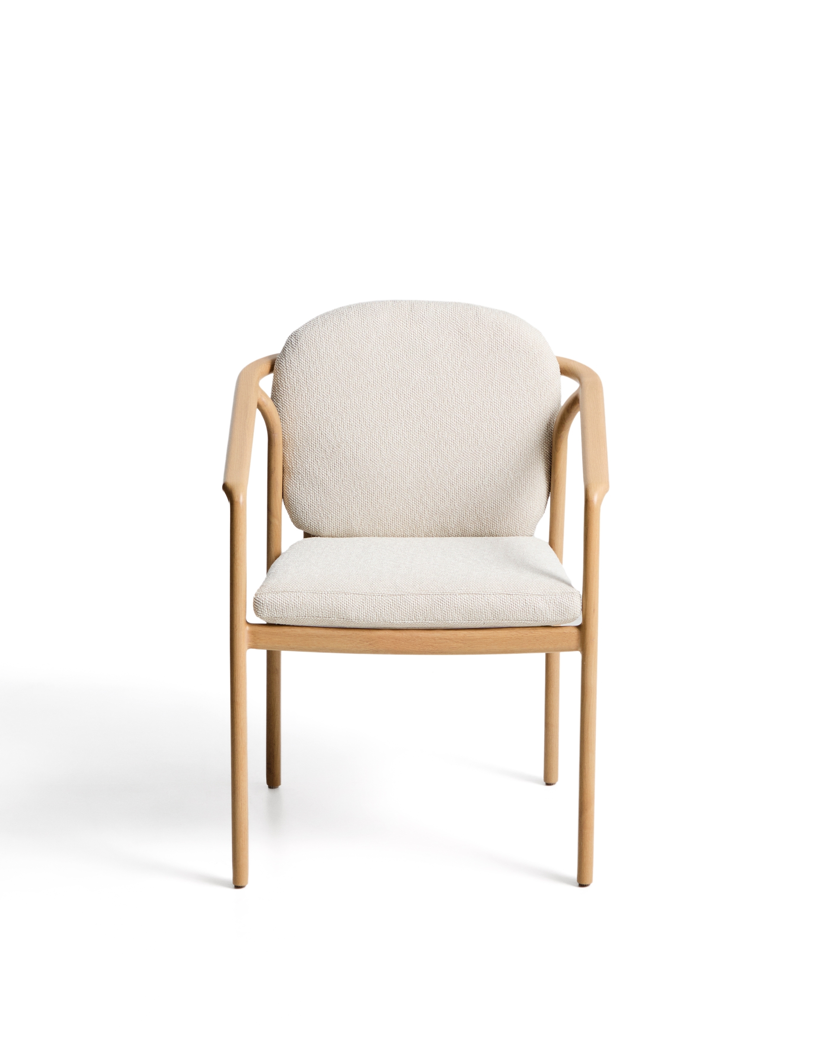 Уличный стул Sirte из алюминия с отделкой под дерево и веревкой цвета экрю La Forma 482345