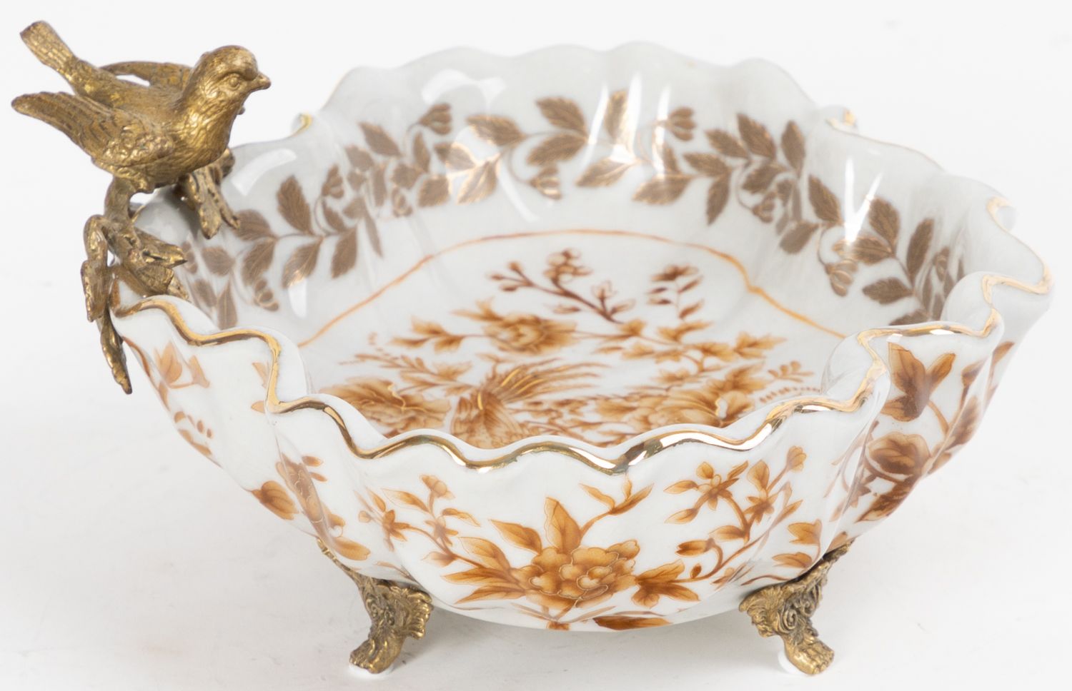 Блюдо с птичкой Glasar C482C/FD3462E