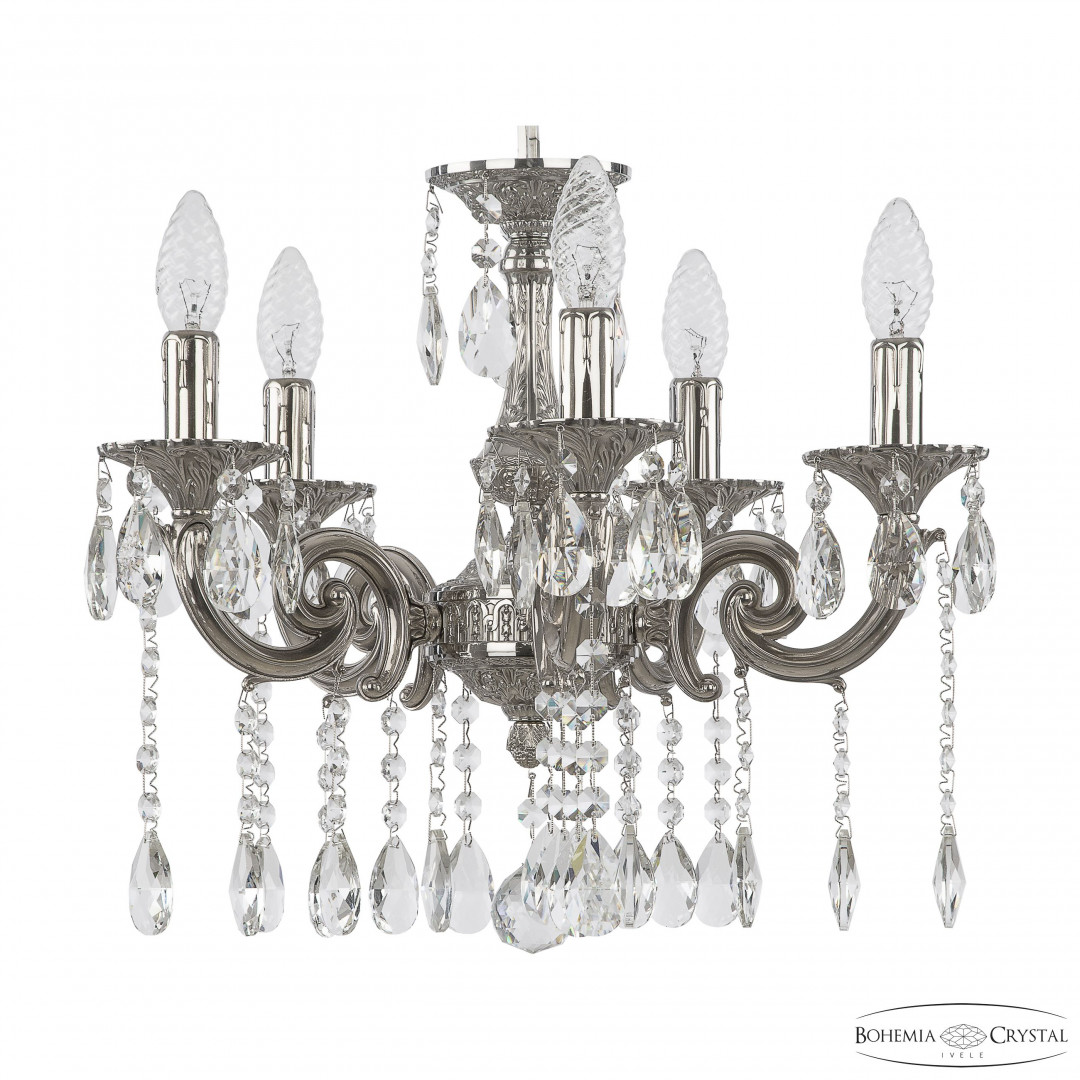 Люстра бронзовая с хрусталём 72117/5/125 A Ni