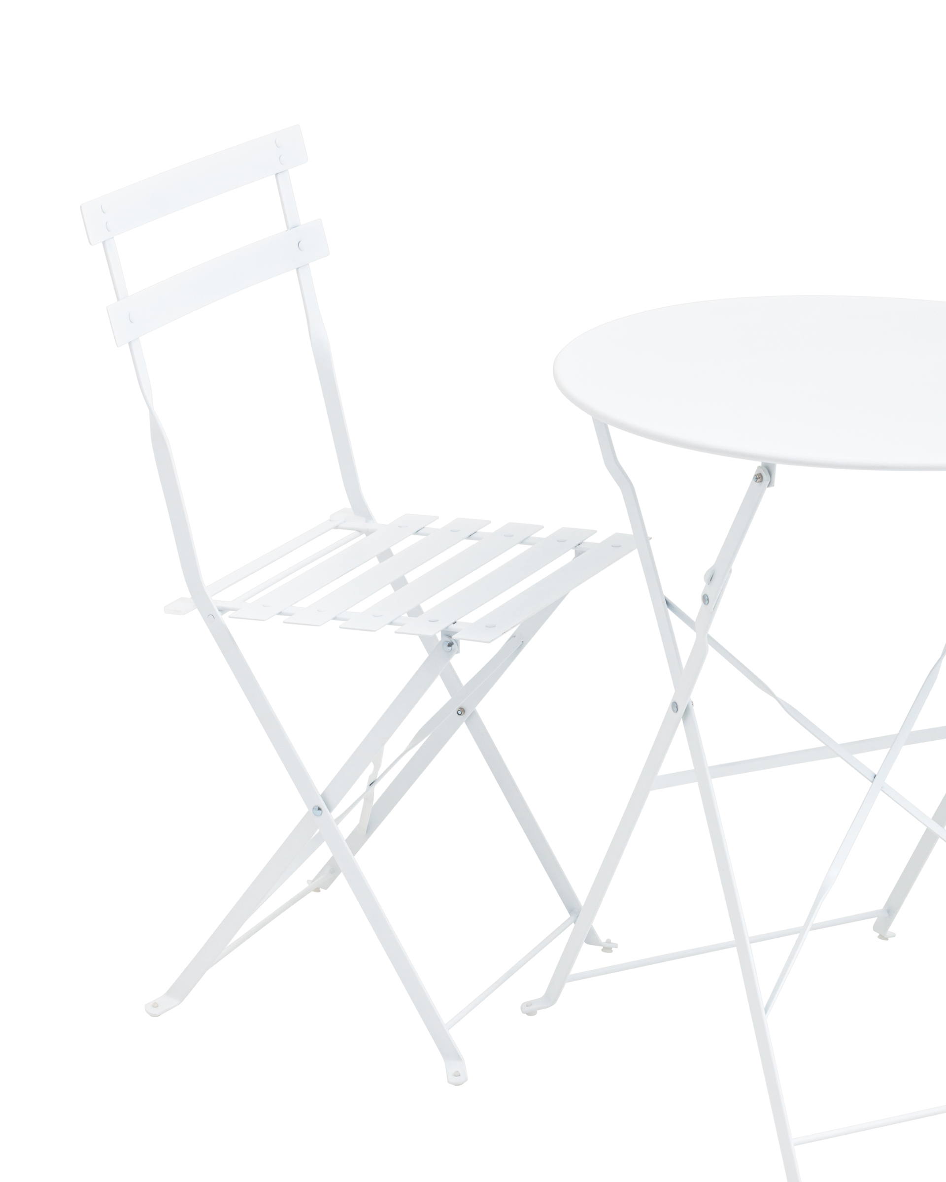 Комплект стола и двух стульев Бистро белый Stool Group