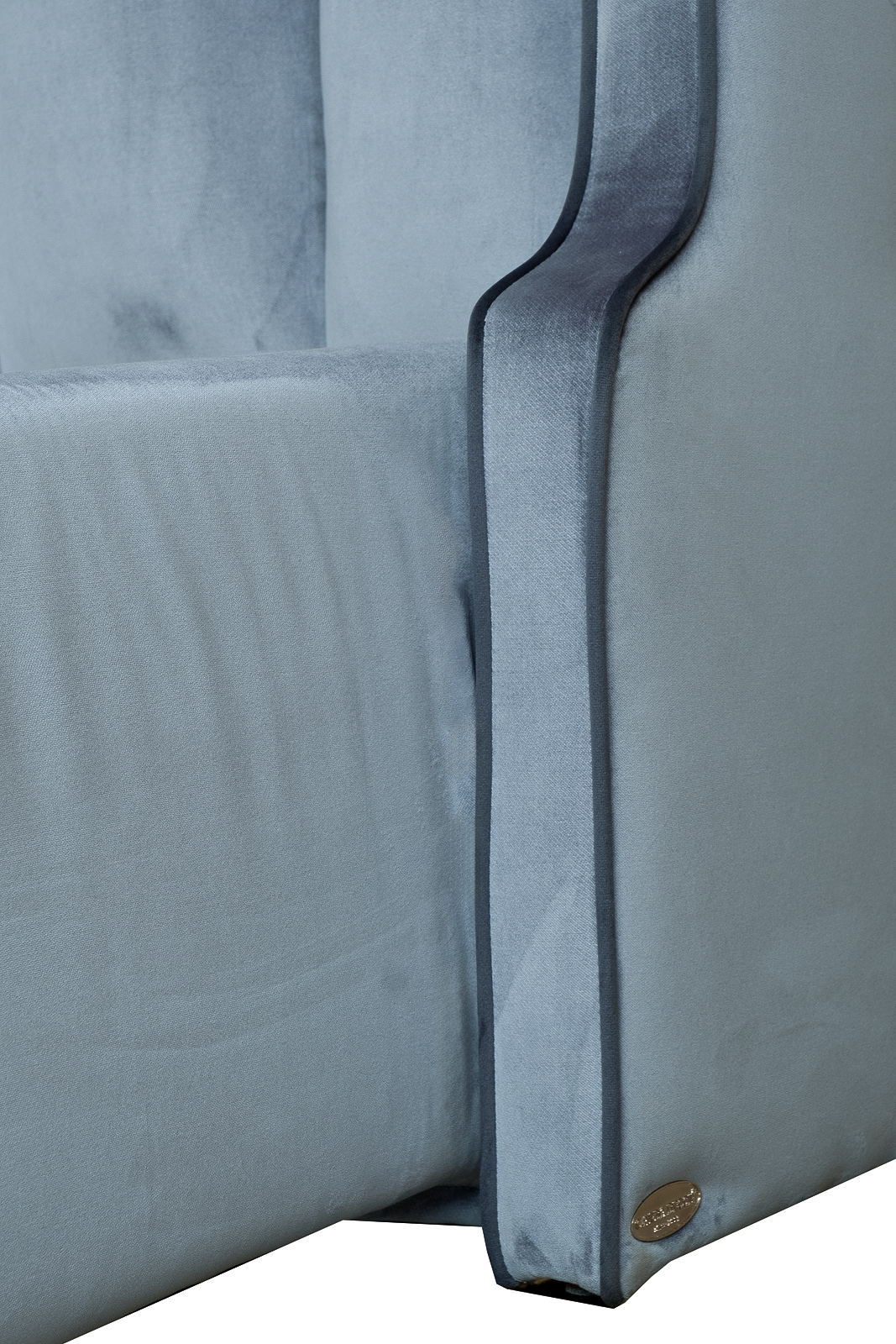 Кровать Odry c подъем.мех.вельвет синий Velv SIN 186*220*120 Garda Decor ODRY1К-160M-Velv SIN+Colt1006