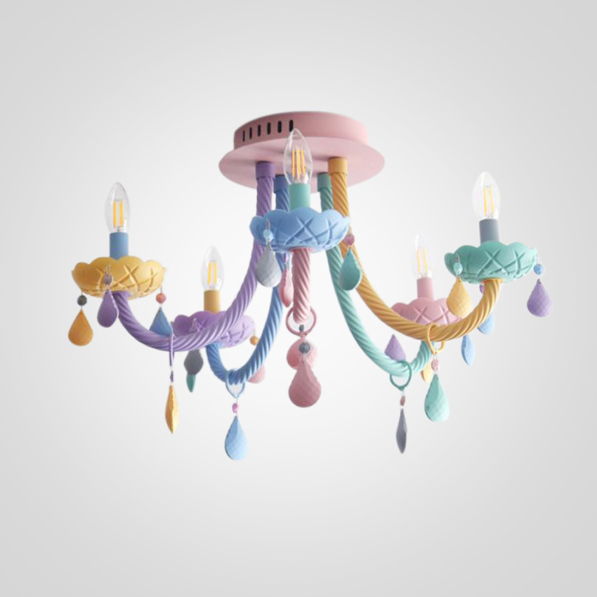 Потолочная люстра RAINBOW SHORT 5 lamps by ImperiumLoft