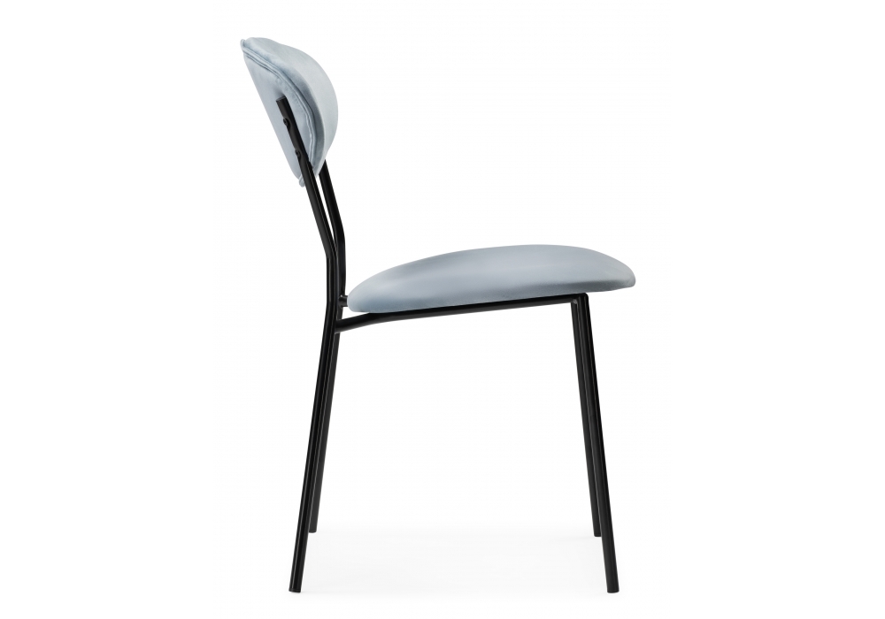 Стул Woodville Корсе пыльно-голубой / черный глянец 494365