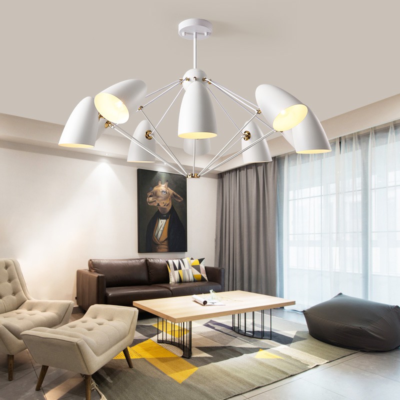 Подвесная люстра ETA 8 Белый by ImperiumLoft