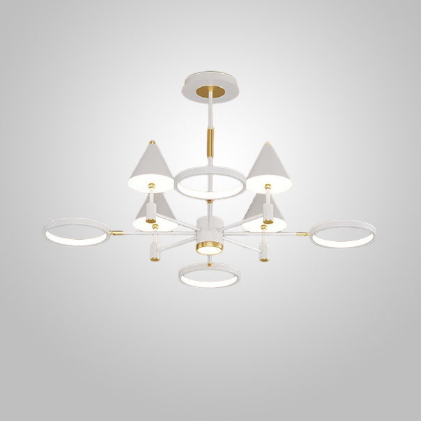 Потолочная люстра GISBERT D100 White by ImperiumLoft