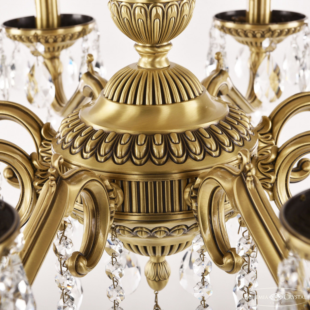 Люстра бронзовая с хрусталём 75102/8/210 A FP