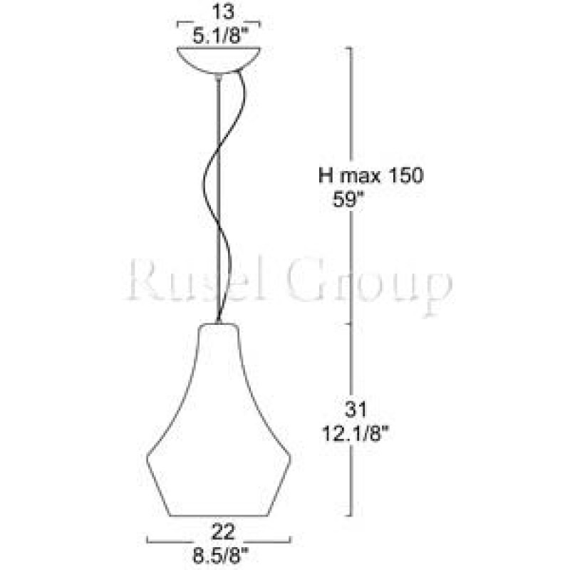 Подвесной светильник Leucos ALMA S30  (MURANO DUE)