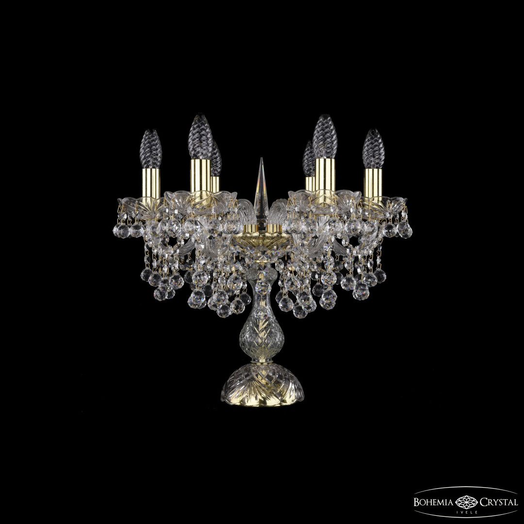 Настольная лампа хрустальная 1409L/6/141-39 G