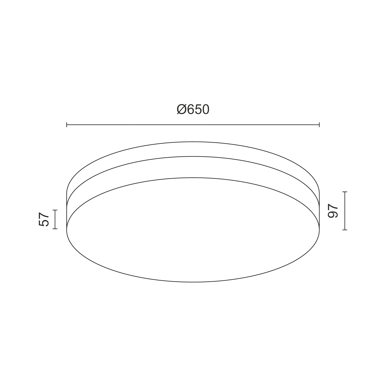 Накладной светодиодный светильник Ledron DLC73029/60W Wooden 3000K