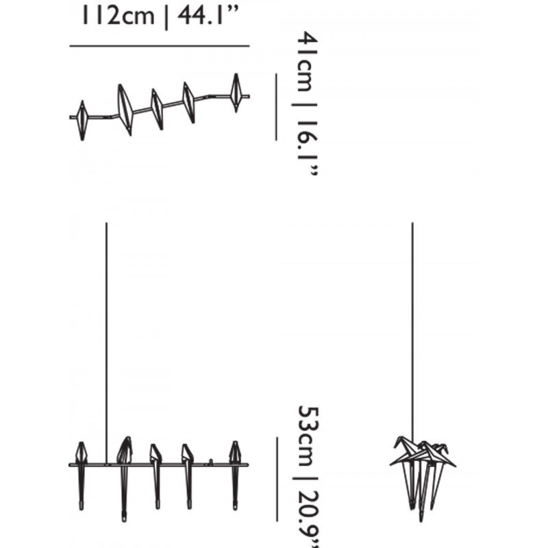 Подвесной светильник Moooi Perch Light Branch dimmable 1-10V 10 MTR