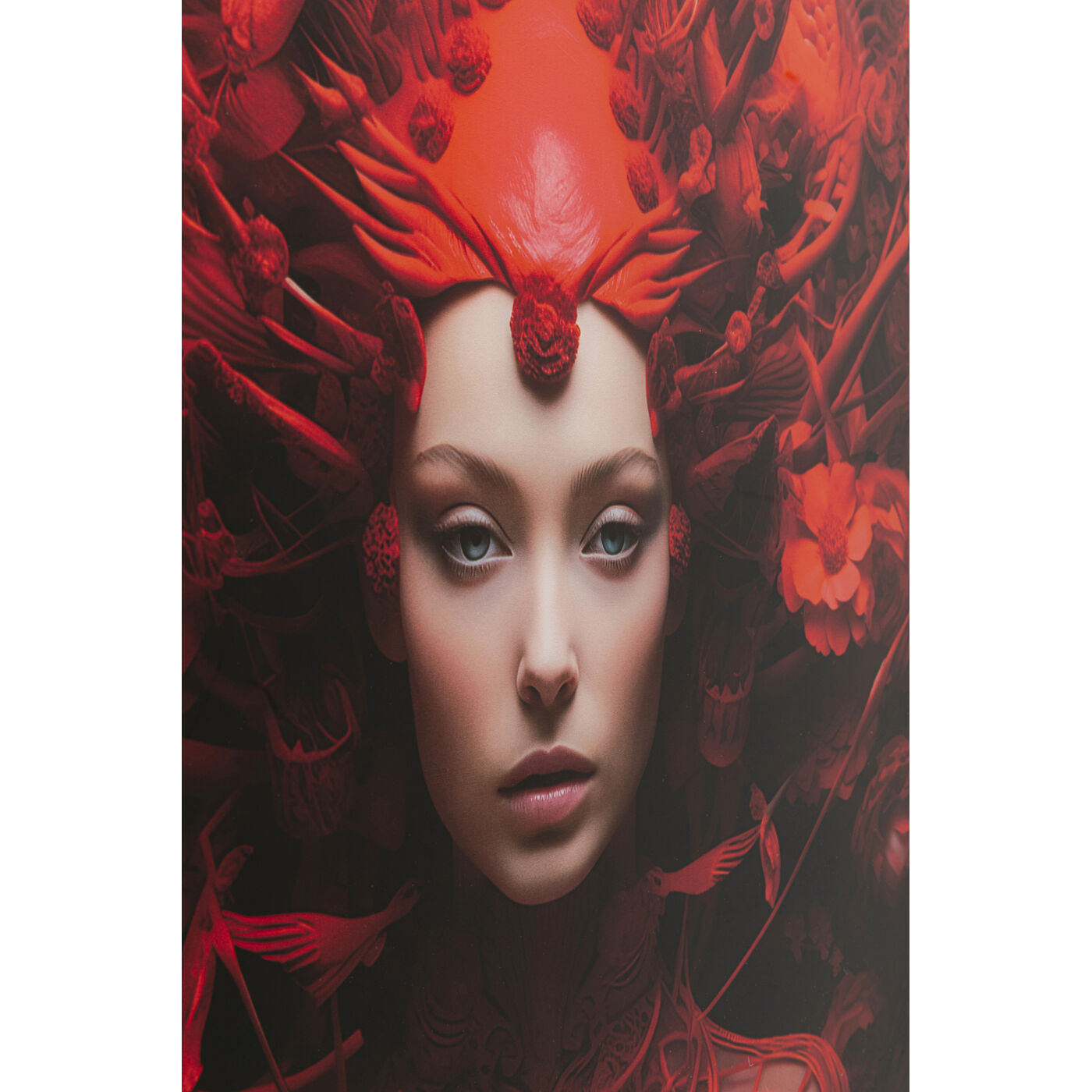 Картина стеклянная Red All Over 50x40cm KARE 57840