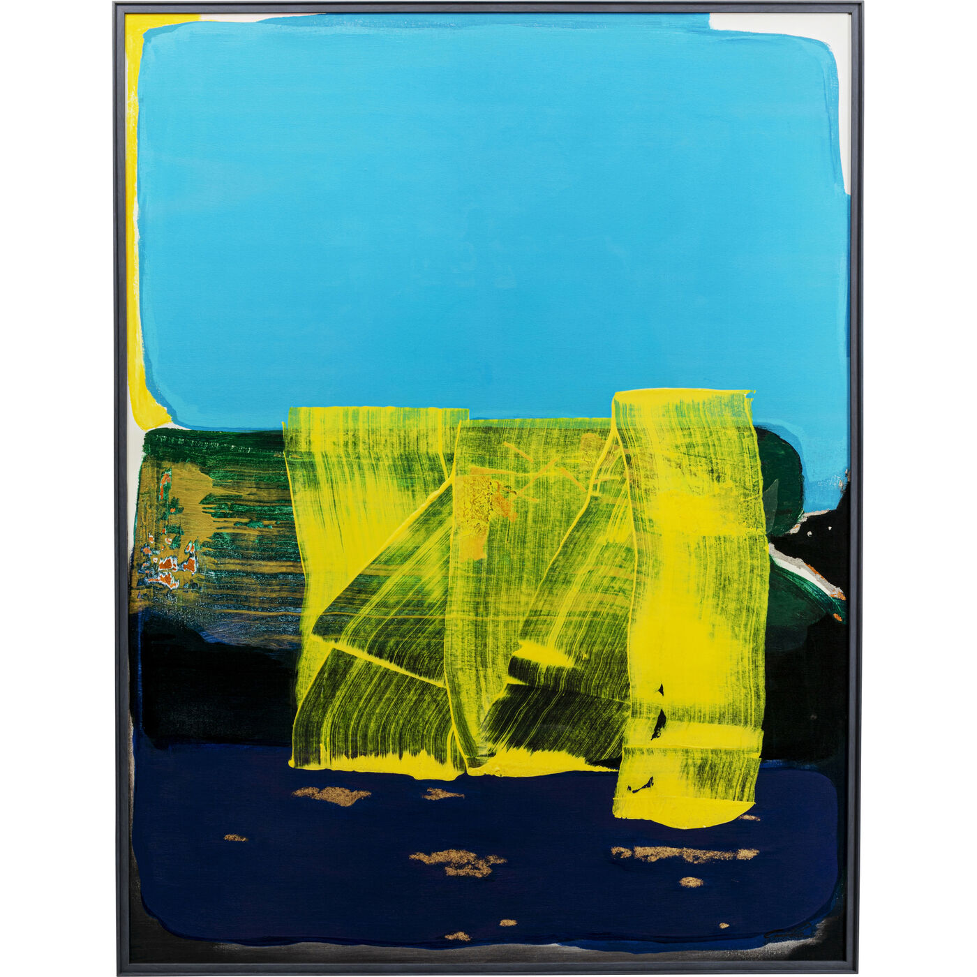 Картина в раме Abstract High Gloss Blue 120x160cm KARE 57727