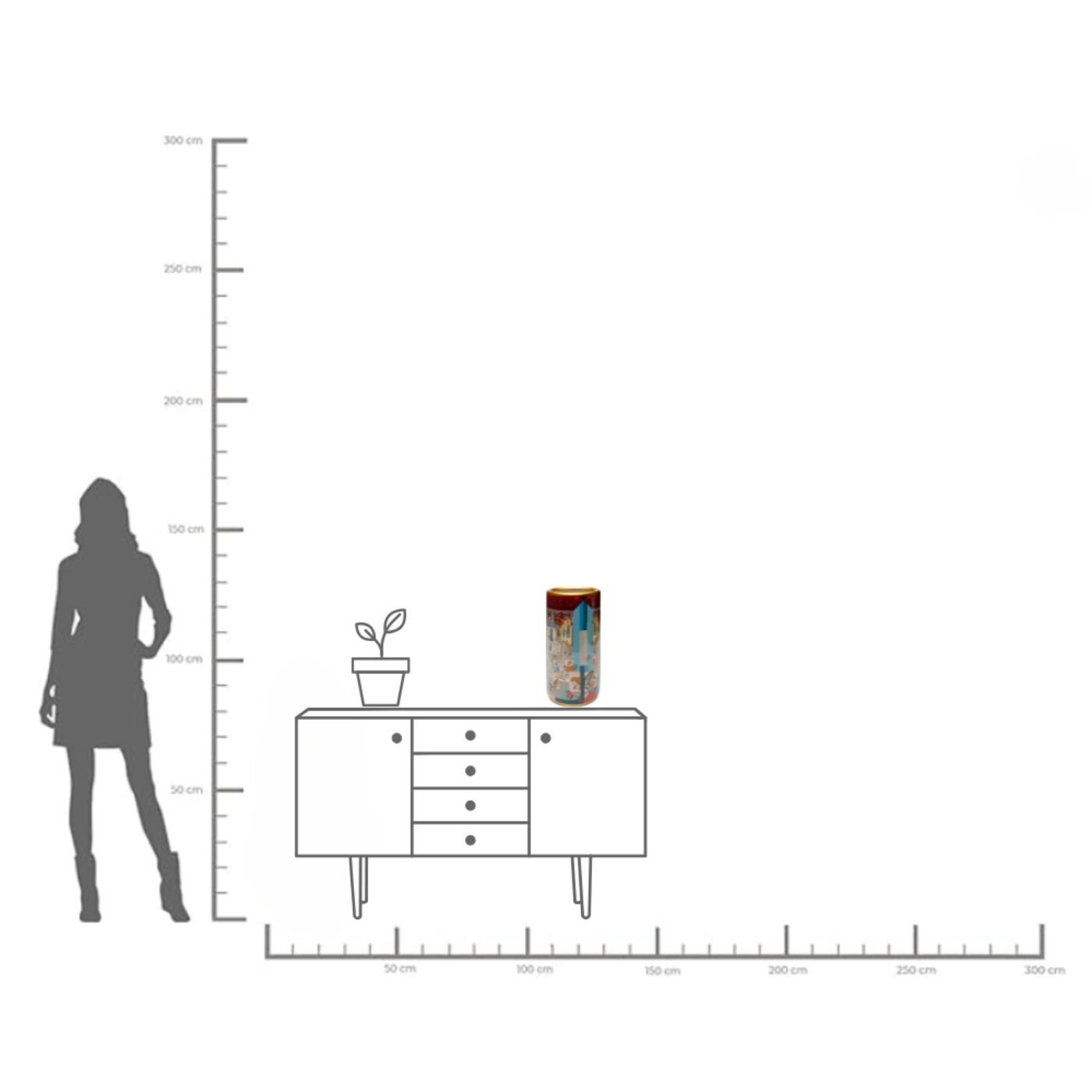 Ваза Palazzo 46cm KARE 56893