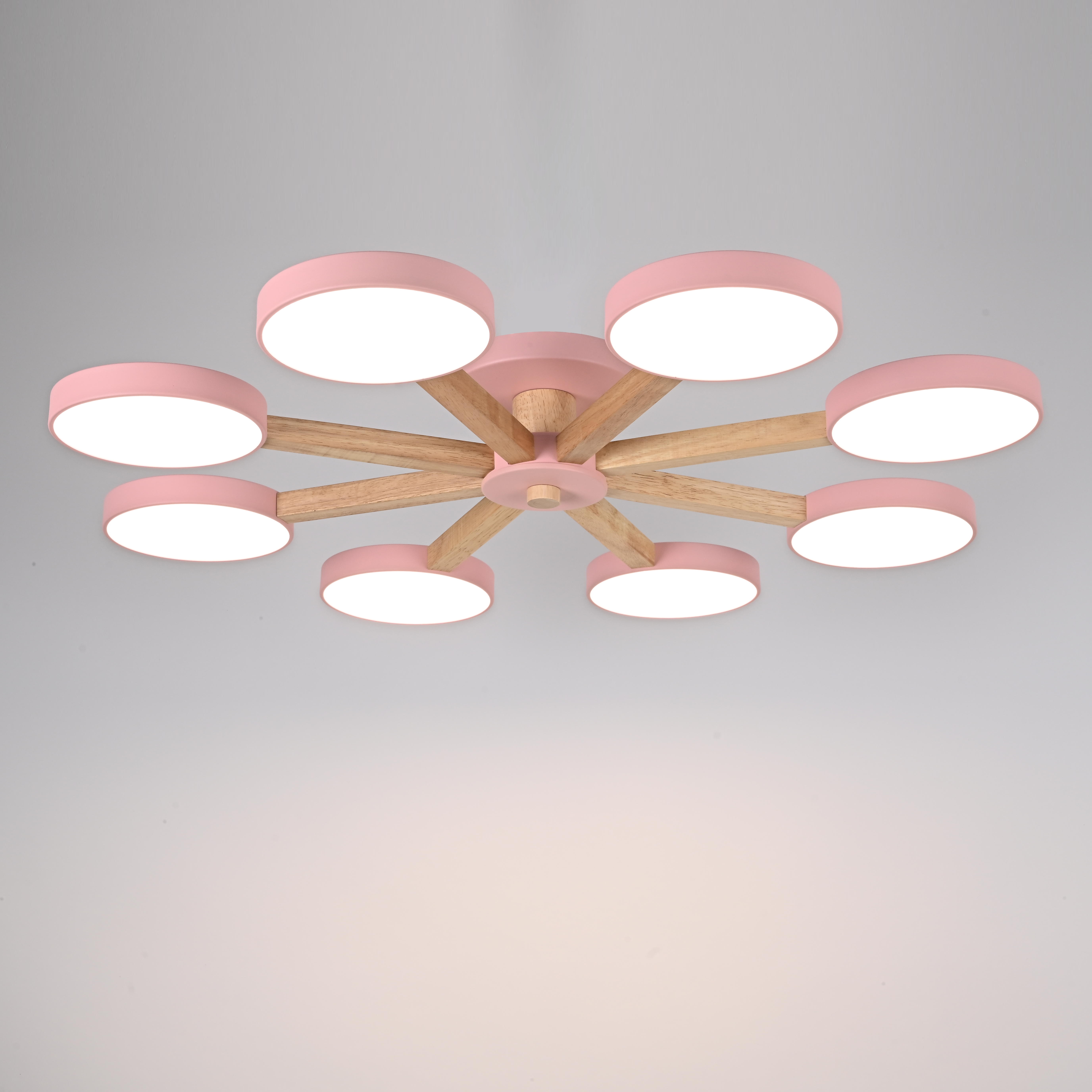 Потолочная люстра TURNA 8 Pink by ImperiumLoft