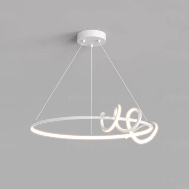 Кольцевая люстра RAFFEL D60 White by ImperiumLoft