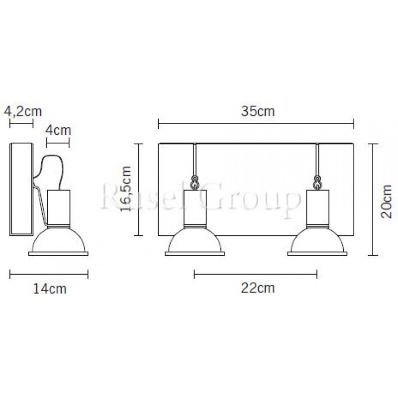 Настенно-потолочный светильник Fabbian Book D85 G15 01