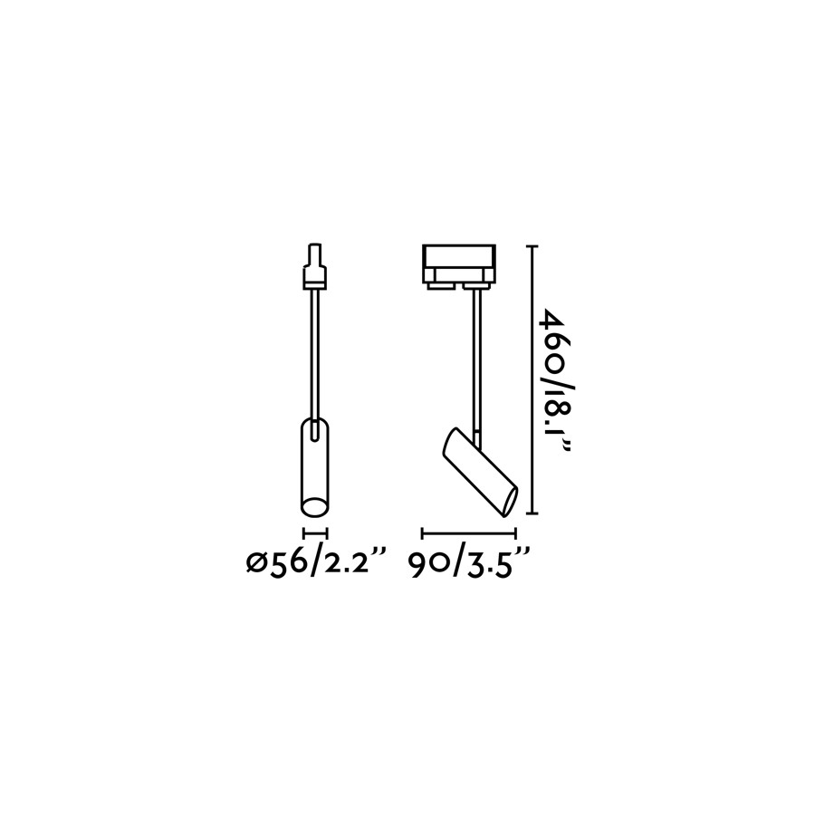 Трековый светильник Link бронзовый Faro